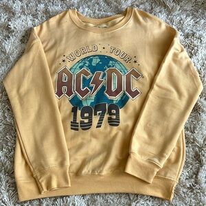AC/DC sweatshirt/ yellow, gold